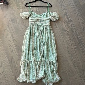 Bardot Floral Midi Dress